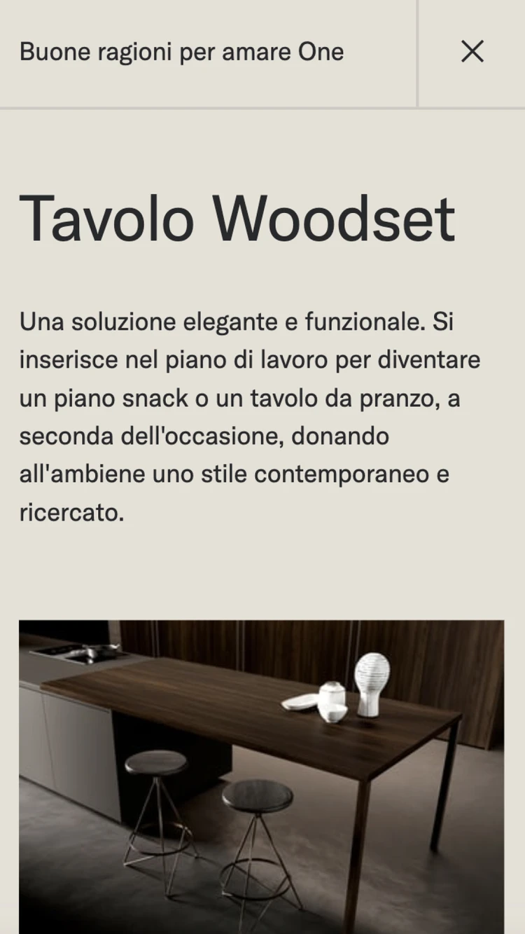 UI mobile design sito Ernestomeda fatto da Websolute